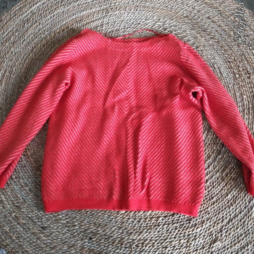Orange and Taupe Sweater